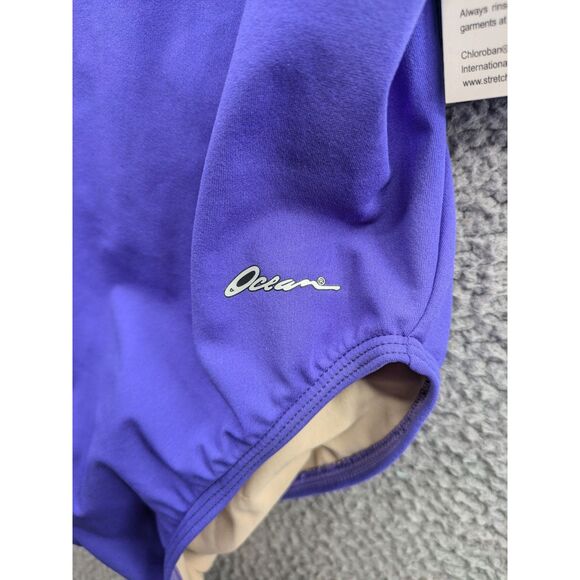 NWT Dolfin Ocean Aquashape Moderate One Piece Lap Swim Suit Purple sz 32/6 - Picture 4 of 11